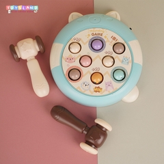 158-7  HỘP ĐẬP CHUỘT GẤU PIN 8C + 2C BÚA - XANH