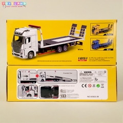 53522-39 HỘP XE MÔ HÌNH XE TẢI VẬN CHUYỂN XE SẮT TRỚN PIN NÚT ĐÈN TL 1:24 - HỒNG