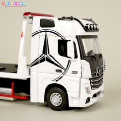 53522-39 HỘP XE MÔ HÌNH XE TẢI VẬN CHUYỂN XE SẮT TRỚN PIN NÚT ĐÈN TL 1:24 - HỒNG