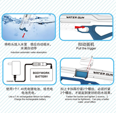 6695  HỘP CÂY BẮN NƯỚC PIN SẠC 500ML + MẮT KIẾNG