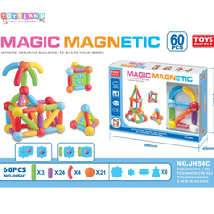 JH54C  HỘP XẾP HÌNH NAM CHÂM 60 MIẾNG