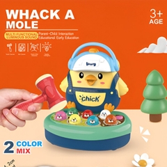 9806  HỘP ĐẬP CHUỘT GÀ PIN 7C + 1C BÚA - XANH DƯƠNG