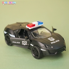 SY6039-1/TL HỘP XE HƠI CẢNH SÁT SẮT MÔ HÌNH, MỞ CỬA - BLACK