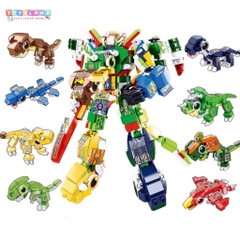 BB011  HỘP LOGO RÁP ROBO KHỦNG LONG 8 IN 1 791 MIẾNG