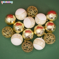 23309  HỘP QUẢ CHÂU TRANG TRÍ CÂY THÔNG NOEL ĐỦ KIỂU