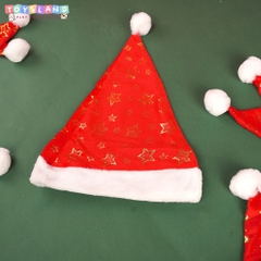 39265 NÓN NOEL NGÔI SAO, BÔNG TUYẾT (29x40) - MỘT CÁI