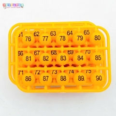 8229A  HỘP QUAY SỐ LÔ TÔ 90 SỐ 24 CARDS - BỘ BI SỐ