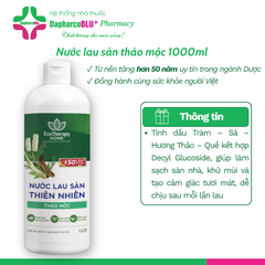 Nước Lau Sàn Thiên Nhiên Thảo Mộc EcoTherapy 1L – Tinh Dầu Tràm, Sả, Hương Thảo, Quế – Làm Sạch Khử Mùi Dapharco