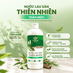 Nước Lau Sàn Thiên Nhiên Thảo Mộc EcoTherapy 1L – Tinh Dầu Tràm, Sả, Hương Thảo, Quế – Làm Sạch Khử Mùi Dapharco