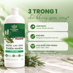 Nước Lau Sàn Thiên Nhiên Thảo Mộc EcoTherapy 1L – Tinh Dầu Tràm, Sả, Hương Thảo, Quế – Làm Sạch Khử Mùi Dapharco