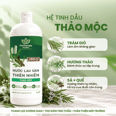 Nước Lau Sàn Thiên Nhiên Thảo Mộc EcoTherapy 1L – Tinh Dầu Tràm, Sả, Hương Thảo, Quế – Làm Sạch Khử Mùi Dapharco