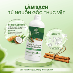 Nước Lau Sàn Thiên Nhiên Thảo Mộc EcoTherapy 1L – Tinh Dầu Tràm, Sả, Hương Thảo, Quế – Làm Sạch Khử Mùi Dapharco