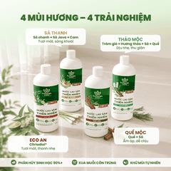 Nước Lau Sàn Thiên Nhiên Thảo Mộc EcoTherapy 1L – Tinh Dầu Tràm, Sả, Hương Thảo, Quế – Làm Sạch Khử Mùi Dapharco