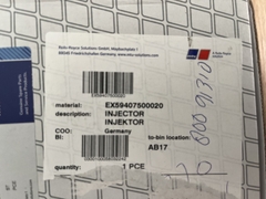 Kim phun nhiên liệu MTU X59407500020