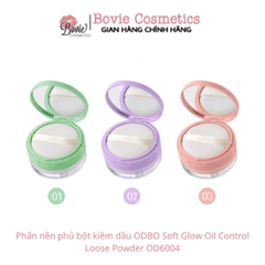 Phấn nền phủ bột kiềm dầu ODBO Soft Glow Oil Control Loose Powder OD6004
