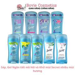 Sáp, Gel Ngăn tiết mồ hôi và Khử mùi Secret nhiều mùi hương