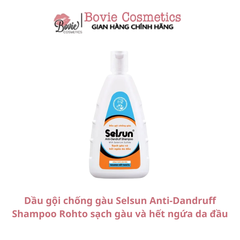 Dầu gội chống gàu Selsun Anti-Dandruff Shampoo Rohto sạch gàu và hết ngứa da đầu