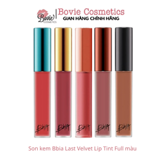 Son kem Bbia Last Velvet Lip Tint Full màu