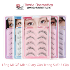 Lông Mi Giả Mlen Diary Gân Trong Suốt 5 Cặp