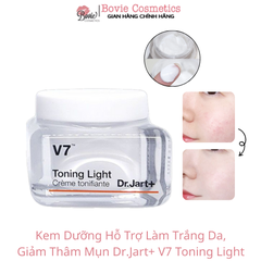 Kem Dưỡng Hỗ Trợ Làm Trắng Da, Giảm Thâm Mụn Dr.Jart+ V7 Toning Light