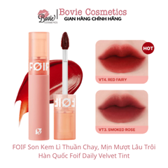 FOIF Son Kem Lì Thuần Chay, Mịn Mượt Lâu Trôi Hàn Quốc Foif Daily Velvet Tint