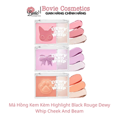 Má Hồng Kem Kèm Highlight Black Rouge Dewy Whip Cheek And Beam