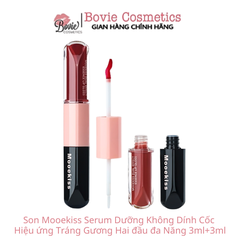 Son Mooekiss Serum Dưỡng Không Dính Cốc Hiệu ứng Tráng Gương Hai đầu đa Năng 3ml+3ml