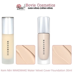 Kem Nền WAKEMAKE Water Velvet Cover Foundation 30ml