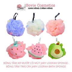 BÔNG TẮM XƠ MƯỚP CÓ MÚT JARY LOOFAH SPONGE- BÔNG TẮM TRÁI CÂY JARY LOOFAH BATH SPONGE