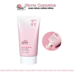 Kem Chống Nắng PrettySkin Sun Cream SPF 50+ PA++++ Hydra B5 Exosome Tone Up - Treatment - Oil Control