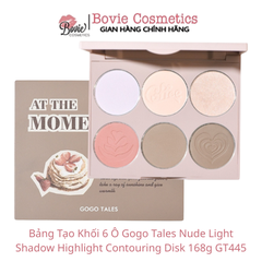 Bảng Tạo Khối 6 Ô Gogo Tales Nude Light Shadow Highlight Contouring Disk 168g GT445