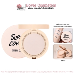 Phấn Phủ Dạng Nén Sivanna Super Cover Invisible Long Stay Foundation Powder SPF30 PA++++ HF711