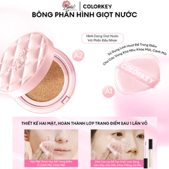 Phấn Nước Chống Nắng Colorkey Long Lasting Flawless Brightening Cushion Cream SPF50+ PA++++