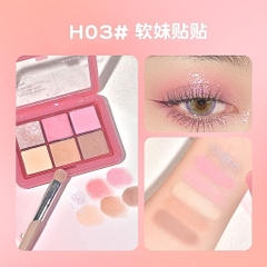 Bảng Phấn Mắt 6 Ô Hold Live Cloud Gauze Powder Eyeshadow Palette HL708 9g