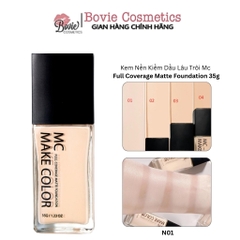 Kem Nền Kiềm Dầu Lâu Trôi Mc Make Color Full Coverage Matte Foundation 35g