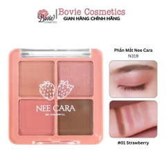 Phấn Mắt Nhũ Lì Nee Cara Tông Hồng Dâu San Hô N319