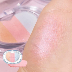 Phấn Bắt Sáng 3 Màu Peripera Heart Pocket Beam hình trái tim 3.3g