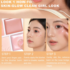 Phấn má hồng bắt sáng 4 ô Màu Judydoll Blush & Highlight Palette