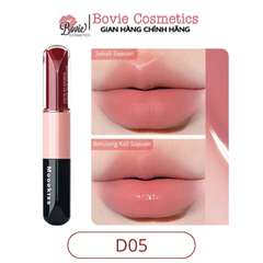 Son Mooekiss Serum Dưỡng Không Dính Cốc Hiệu ứng Tráng Gương Hai đầu đa Năng 3ml+3ml