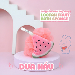BÔNG TẮM XƠ MƯỚP CÓ MÚT JARY LOOFAH SPONGE- BÔNG TẮM TRÁI CÂY JARY LOOFAH BATH SPONGE
