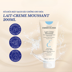 Sữa Rửa Mặt Embryolisse Làm Sạch Sâu, Chống Oxy Hóa 200ml