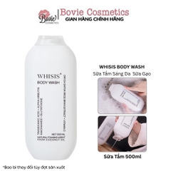 Sữa Tắm Sáng Da Dưỡng Ẩm Mềm Mượt Men Sữa Gạo Whisis Body Wash 500ml