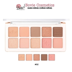 Bảng Mắt Odbo Iconic Eyeshadow Palette 10 Ô Chất Phấn Mềm Mịn, Bám Màu Tốt, Lâu Trôi OD2029