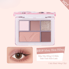 VEECCI Bảng Phấn Mắt Năm Màu Ngọc Trai Shimmer VC004