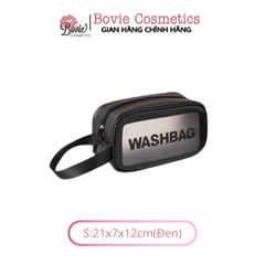 Túi đựng mỹ phẩm du lịch WASH BAG trong suốt, túi đựng đồ trang điểm mini cao cấp cực xinh