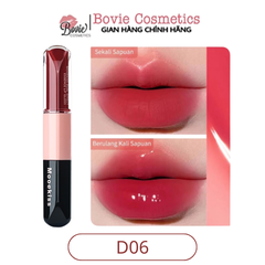 Son Mooekiss Serum Dưỡng Không Dính Cốc Hiệu ứng Tráng Gương Hai đầu đa Năng 3ml+3ml