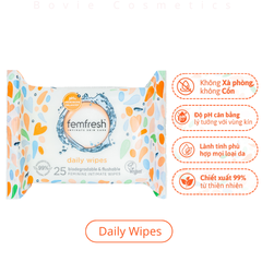 Khăn ướt vệ sinh vùng kín cao cấp cho da nhạy cảm Femfresh  25 tờ