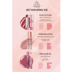 Son Bóng Dưỡng Môi Có Màu 3CE Glazy Lip Glow 5g