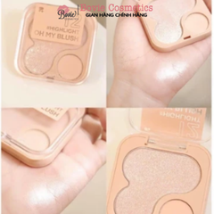 Phấn má hồng 2P Original Oh My Blush nhiều màu sắc 2in1