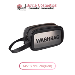 Túi đựng mỹ phẩm du lịch WASH BAG trong suốt, túi đựng đồ trang điểm mini cao cấp cực xinh